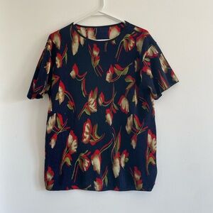 Ribbed Short Sleeve Top